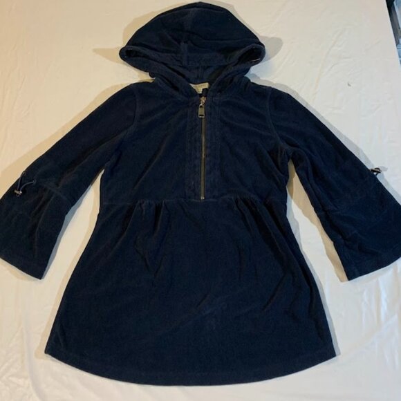 Burberry Navy Blue Hooded Sweatshirt - Picture 1 of 8